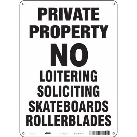 Safety Sign, 14 in Height, 10 in Width, Polyethylene, Vertical Rectangle, English, 473H22 MPN:473H22