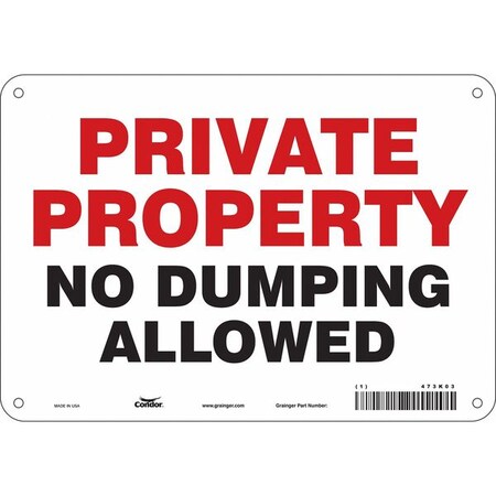 Safety Sign, 7 in Height, 10 in Width, Polyethylene, Vertical Rectangle, English, 473K03 MPN:473K03