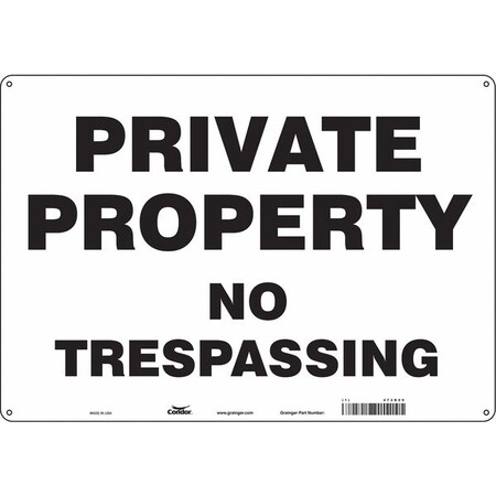 Safety Sign, 14 in H, 20 in W, Aluminum, Horizontal Rectangle, English, 473K09 MPN:473K09