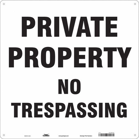 Safety Sign, 18 in Height, 18 in Width, Aluminum, Square, English MPN:473K10