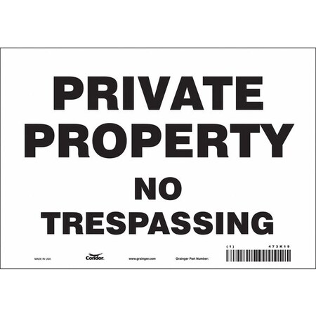 Safety Sign, 7 in Height, 10 in Width, Vinyl, Vertical Rectangle, English, 473K19 MPN:473K19