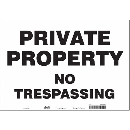 Safety Sign, 14 in H, 20 in W, Vinyl, Horizontal Rectangle, English, 473K21 MPN:473K21