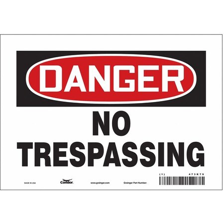 Safety Sign, 7 in Height, 10 in Width, Vinyl, Vertical Rectangle, English, 473K79 MPN:473K79