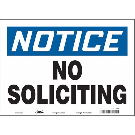 Safety Sign, 10 in Height, 14 in Width, Vinyl, Horizontal Rectangle, English, 473K98 MPN:473K98