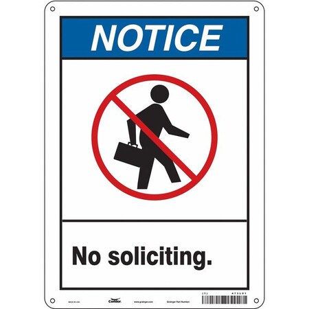 Safety Sign, 14 in Height, 10 in Width, Aluminum, Vertical Rectangle, English, 473L01 MPN:473L01
