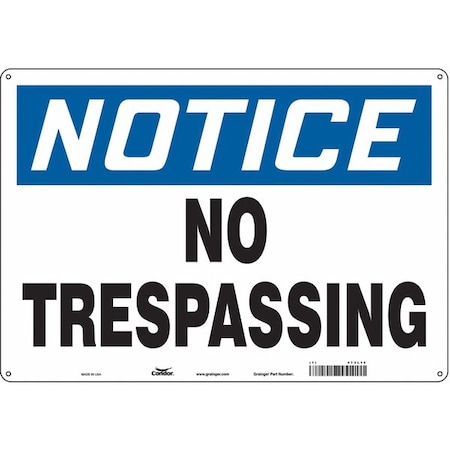 Safety Sign, 14 in H, 20 in W, Aluminum, Horizontal Rectangle, English, 473L19 MPN:473L19