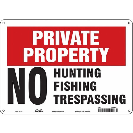 Safety Sign, 10 in Height, 14 in Width, Polyethylene, Horizontal Rectangle, English, 473L83 MPN:473L83
