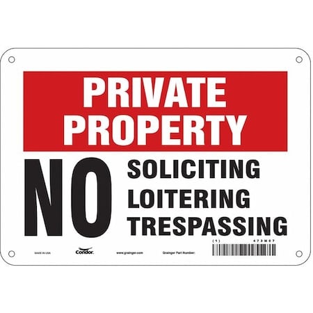 Safety Sign, 7 in Height, 10 in Width, Polyethylene, Vertical Rectangle, English, 473M07 MPN:473M07