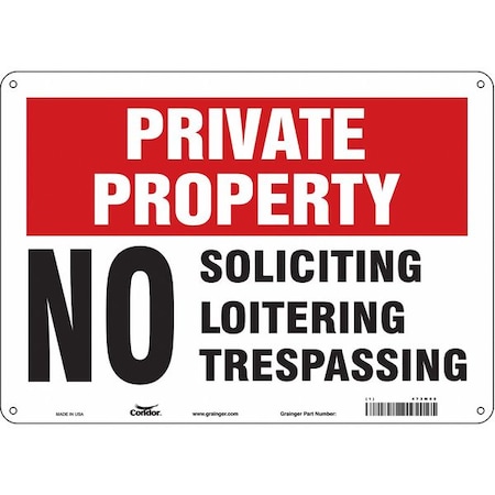 Safety Sign, 10 in Height, 14 in Width, Polyethylene, Horizontal Rectangle, English, 473M08 MPN:473M08