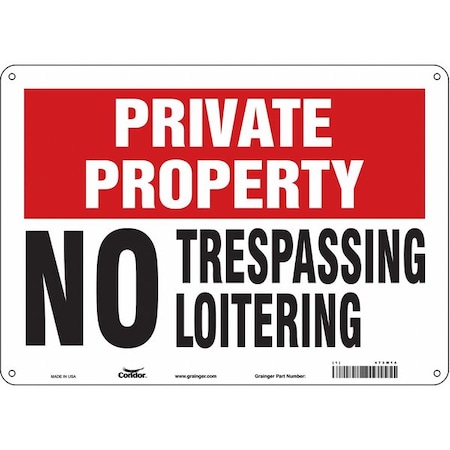 Safety Sign, 10 in Height, 14 in Width, Polyethylene, Horizontal Rectangle, English, 473M14 MPN:473M14