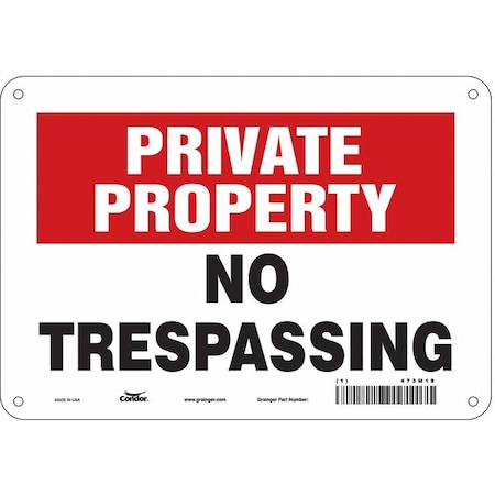 Safety Sign, 7 in Height, 10 in Width, Polyethylene, Vertical Rectangle, English, 473M19 MPN:473M19