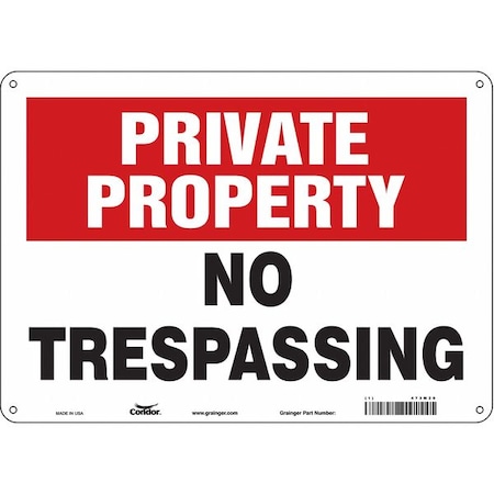 Safety Sign, 10 in Height, 14 in Width, Polyethylene, Horizontal Rectangle, English, 473M20 MPN:473M20