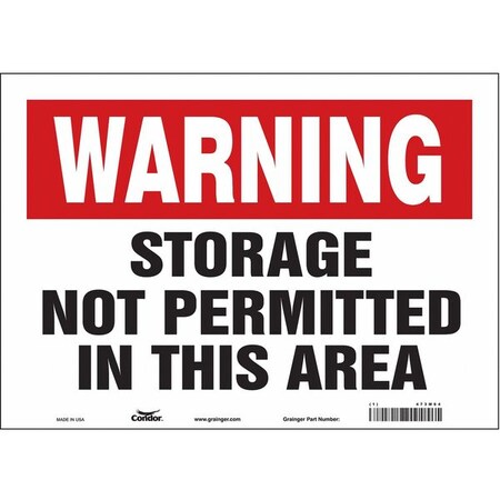 Safety Sign, 10 in Height, 14 in Width, Vinyl, Horizontal Rectangle, English, 473M64 MPN:473M64