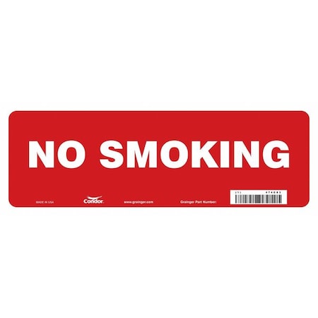 Safety Sign, 5 in H, 14 in W, Vinyl, Vertical Rectangle, English, 474C83 MPN:474C83