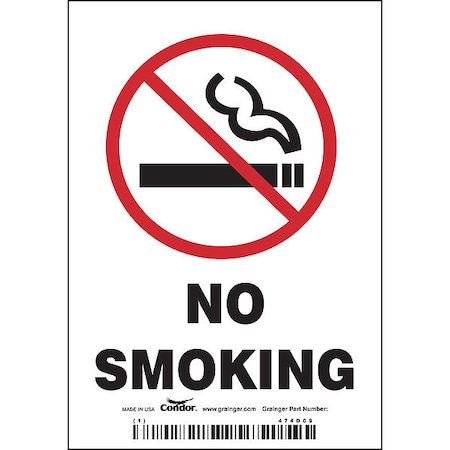 Safety Sign, 5 in H, 3 1/2 in W, Vinyl, Vertical Rectangle, English, 474D09 MPN:474D09