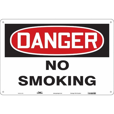 Safety Sign, 24 in H, 36 in W, Polyethylene, Horizontal Rectangle, English, 474N91 MPN:474N91