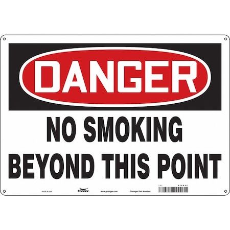 Safety Sign, 14 in H, 20 in W, Horizontal Rectangle, English, 474R42 MPN:474R42