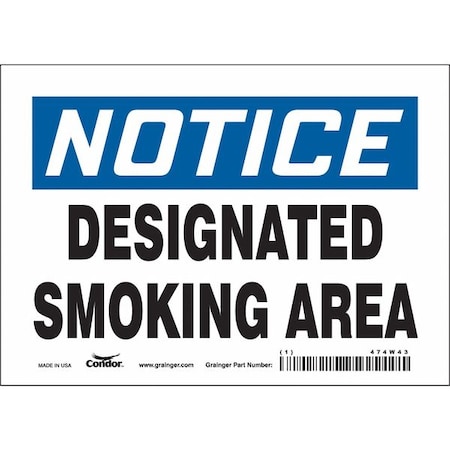 Safety Sign, 5 in H, 7 in W, Vinyl, Horizontal Rectangle, English, 474W43 MPN:474W43