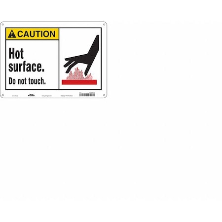 Danger Sign, 10 in H, 14 in W, Polyethylene, Horizontal Rectangle, English, 474Y13 MPN:474Y13