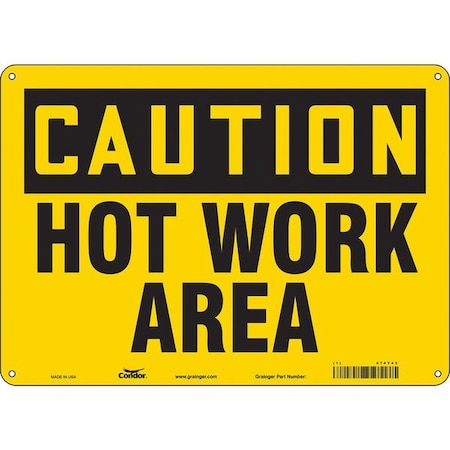 Danger Sign, 10 in H, 14 in W, Aluminum, Horizontal Rectangle, English, 474Y43 MPN:474Y43