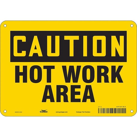 Danger Sign, 7 in H, 10 in W, Polyethylene, Vertical Rectangle, English, 474Y44 MPN:474Y44