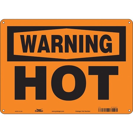 Danger Sign, 10 in H, 14 in W, Aluminum, Horizontal Rectangle, English, 475A07 MPN:475A07