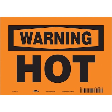 Danger Sign, 7 in H, 10 in W, Vinyl, Vertical Rectangle, English, 475A11 MPN:475A11