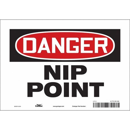 Safety Sign, 7 in Height, 10 in Width, Vinyl, Vertical Rectangle, English, 475C86 MPN:475C86