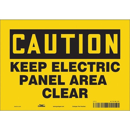 Safety Sign, 7 in Height, 10 in Width, Vinyl, Vertical Rectangle, English, 475N29 MPN:475N29
