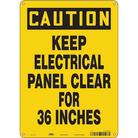 Safety Sign, 14 in Height, 10 in Width, Aluminum, Vertical Rectangle, English, 475N48 MPN:475N48