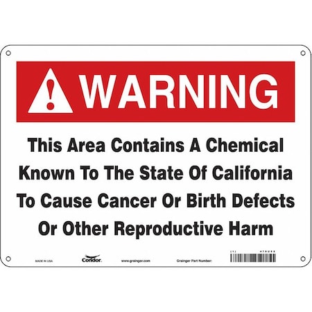 Safety Sign, 10 in Height, 14 in Width, Rectangle MPN:475U92