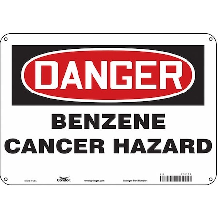 Safety Sign, 7 in Height, 10 in Width, Aluminum, Vertical Rectangle, English, 475V70 MPN:475V70