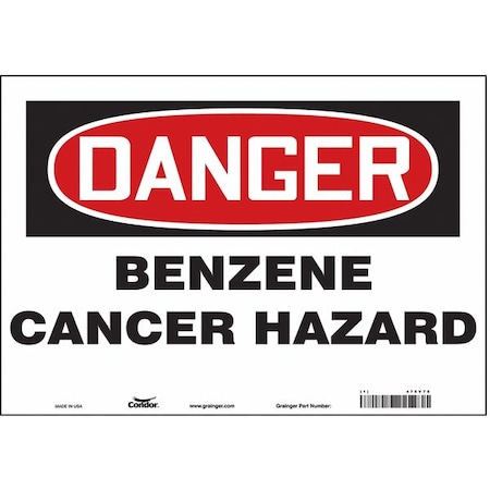 Safety Sign, 7 in Height, 10 in Width, Vinyl, Vertical Rectangle, English, 475V75 MPN:475V75