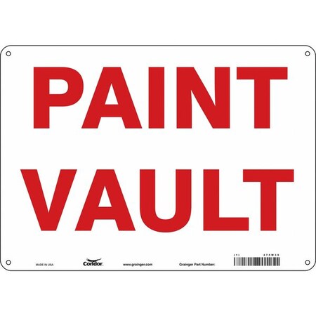 Safety Sign, 10 in Height, 14 in Width, Polyethylene, Horizontal Rectangle, English, 475W39 MPN:475W39