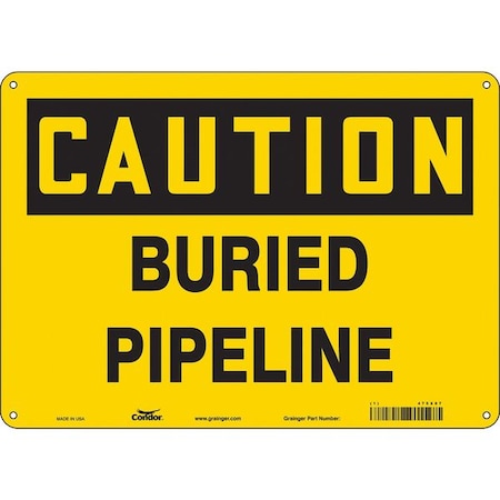 Chemical Sign, 10 in H, 14 in W, Polyethylene, Horizontal Rectangle, English, 475X07 MPN:475X07