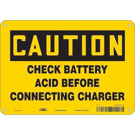 Safety Sign, 7 in Height, 10 in Width, Vinyl, Vertical Rectangle, English, 475X29 MPN:475X29