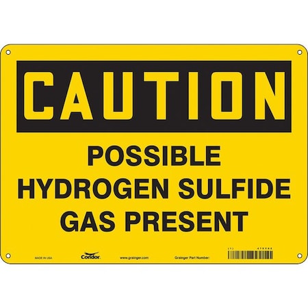 Chemical Sign, 10 in H, 14 in W, Horizontal Rectangle, English, 475Y02 MPN:475Y02