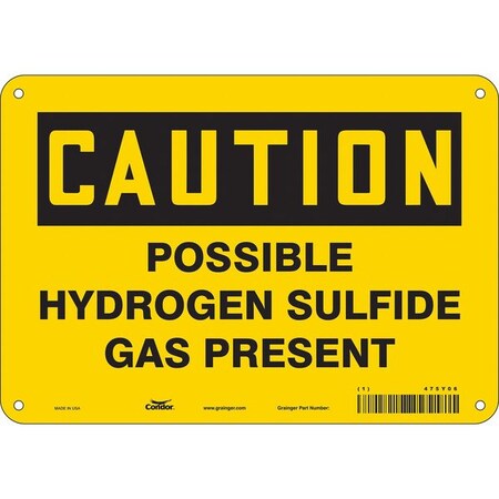 Safety Sign, 7 in Height, 10 in Width, Vinyl, Vertical Rectangle, English, 475Y06 MPN:475Y06