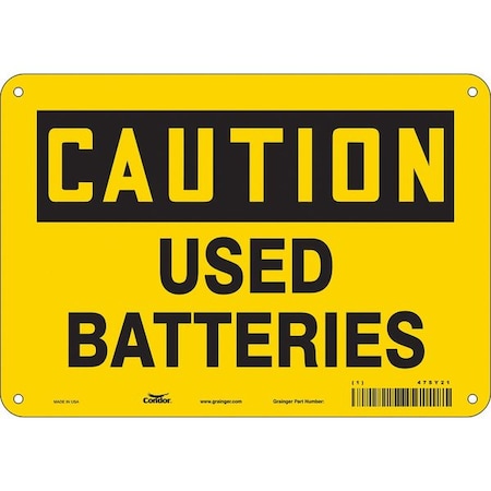 Chemical Sign, 7 in H, 10 in W, Vertical Rectangle, English, 475Y21 MPN:475Y21