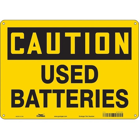 Chemical Sign, 10 in H, 14 in W, Horizontal Rectangle, English, 475Y22 MPN:475Y22
