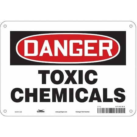 Safety Sign, 7 in Height, 10 in Width, Polyethylene, Vertical Rectangle, English, 476D86 MPN:476D86
