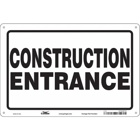 Safety Sign, 24 in Height, 36 in Width, Aluminum, Horizontal Rectangle, English MPN:476H75
