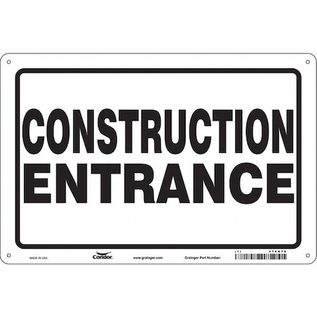 Safety Sign, 24 in Height, 36 in Width, Polyethylene, Horizontal Rectangle, English MPN:476H78