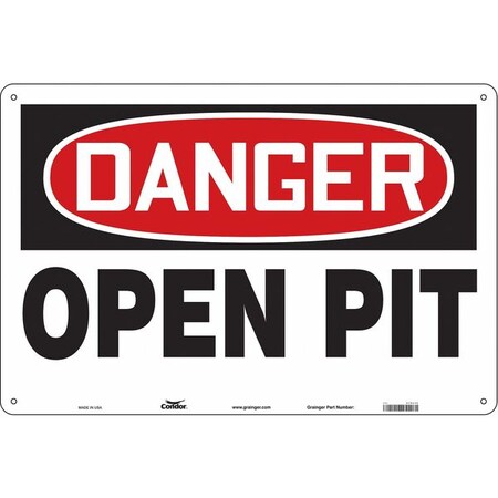 Safety Sign, 24 in H, 36 in W, Aluminum, Horizontal Rectangle, English, 476L35 MPN:476L35