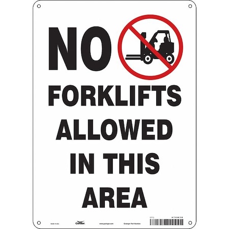 Safety Sign, 14 in Height, 10 in Width, Polyethylene, Vertical Rectangle, English, 476N28 MPN:476N28