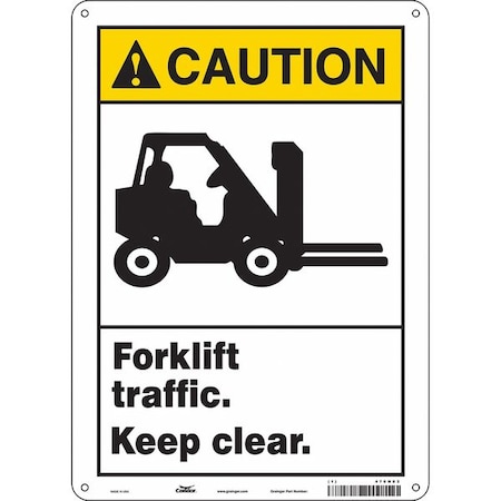 Safety Sign, 14 in Height, 10 in Width, Aluminum, Vertical Rectangle, English, 476N83 MPN:476N83