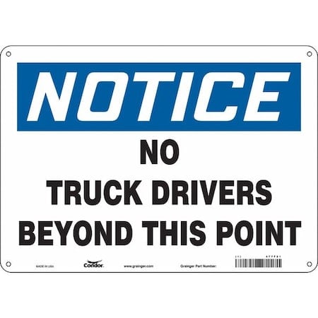 Safety Sign, 10 in Height, 14 in Width, Vinyl, Horizontal Rectangle, English, 477F21 MPN:477F21