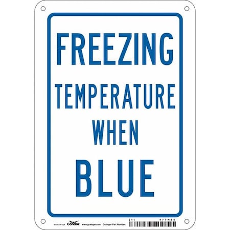 Traffic Sign, 10 in H, 7 in W, Aluminum, Horizontal Rectangle, English, 477N55 MPN:477N55