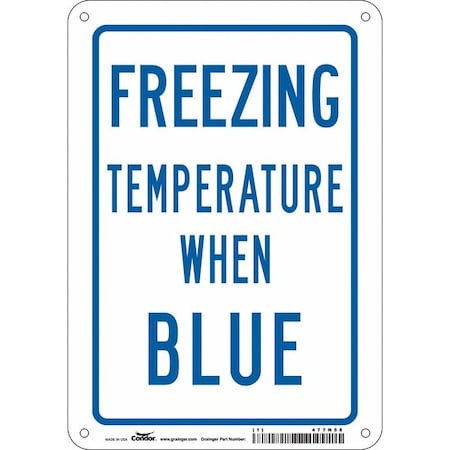 Traffic Sign, 10 in H, 7 in W, Polyethylene, Horizontal Rectangle, English, 477N58 MPN:477N58