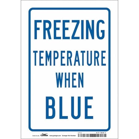Traffic Sign, 10 in H, 7 in W, Vinyl, Horizontal Rectangle, English, 477N61 MPN:477N61